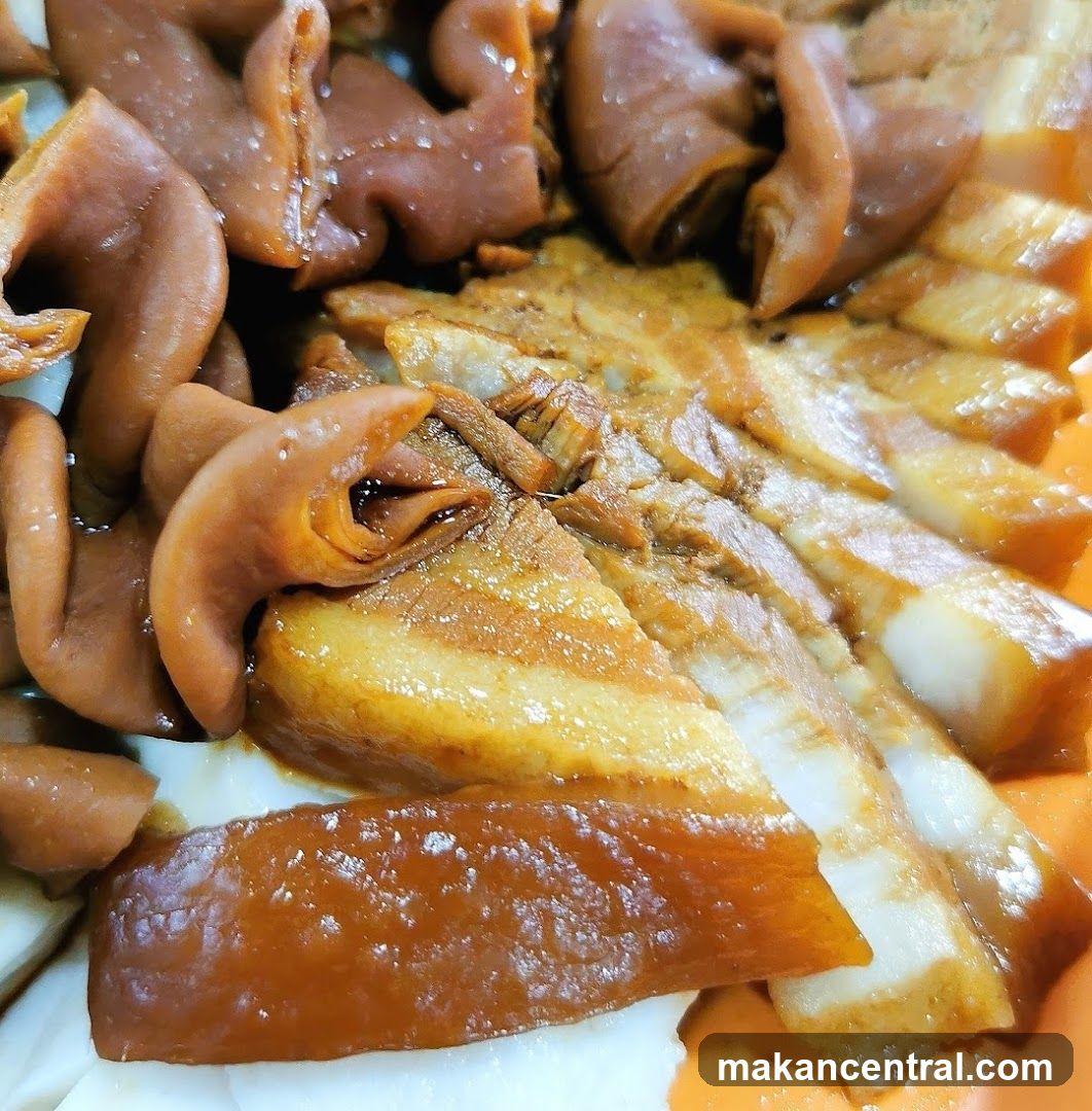 Braised Pork Belly and Intestines