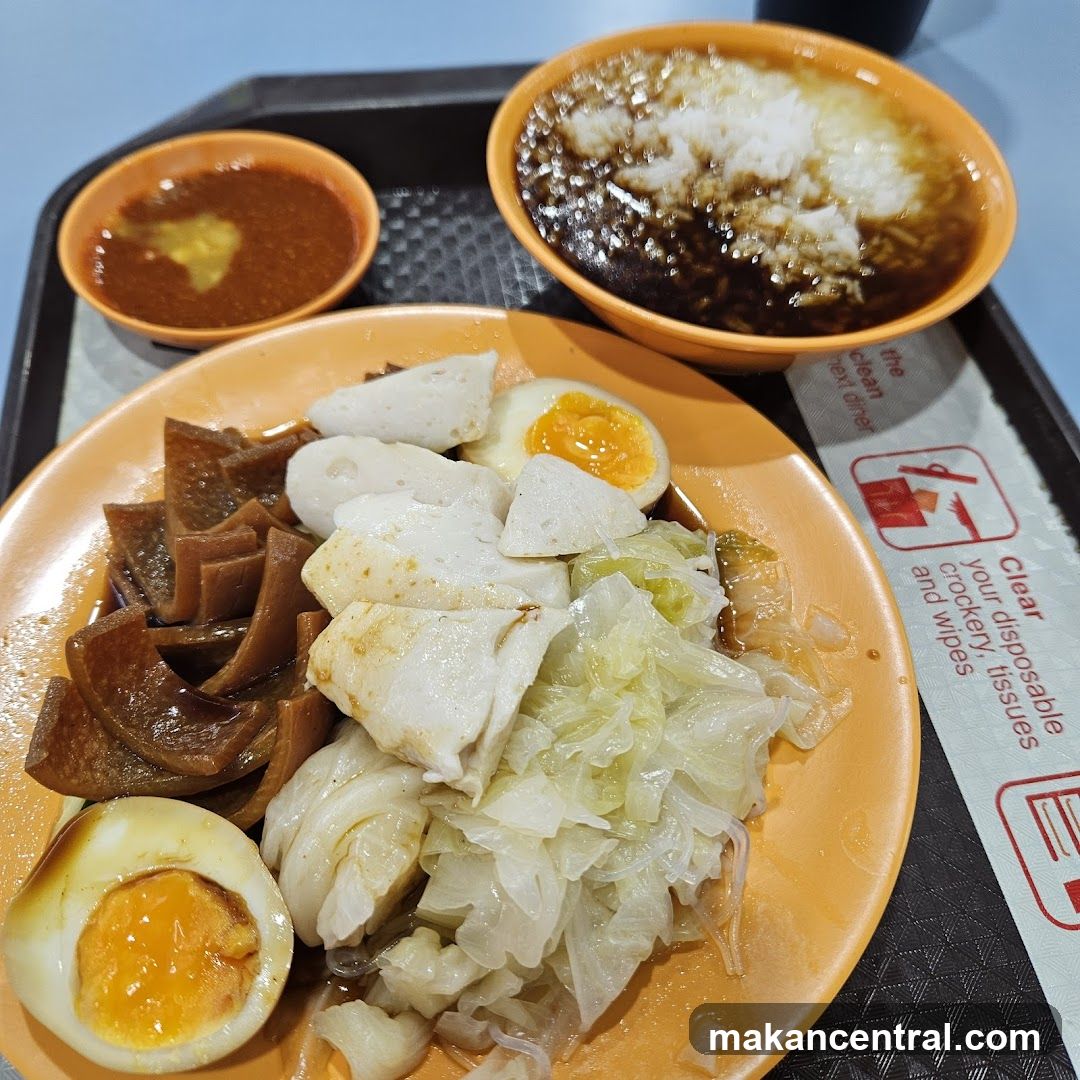 Braised Pork Belly with Rice and Side Dishes