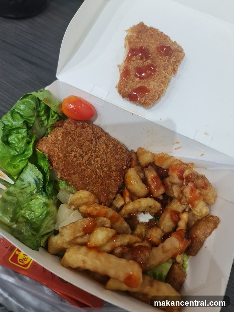 Fried Chicken and Fries