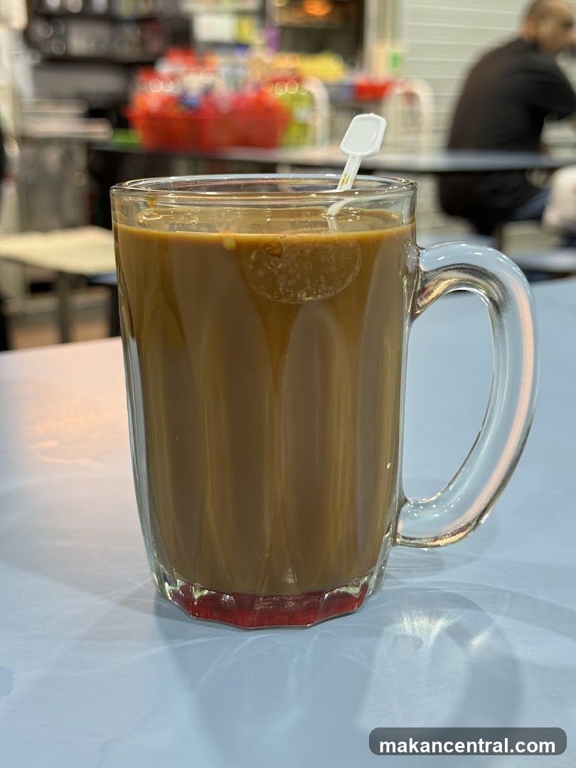Iced Coffee in a Glass Mug