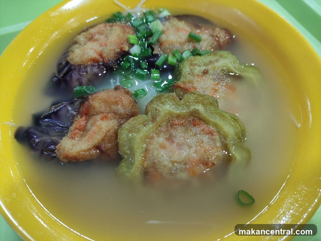 Stuffed Eggplant and Bitter Gourd Soup