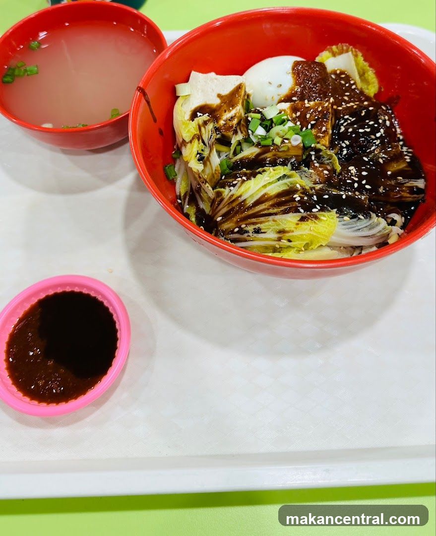 Noodles with Toppings and Soup