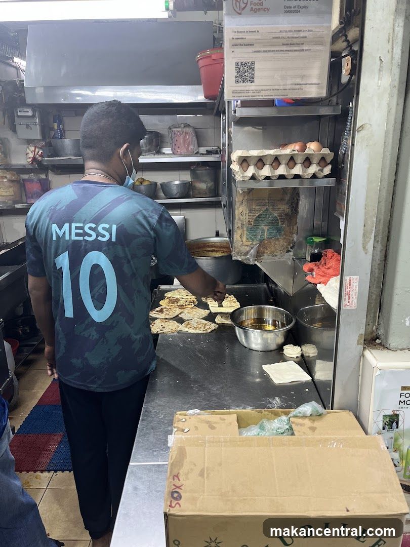 Cook preparing food