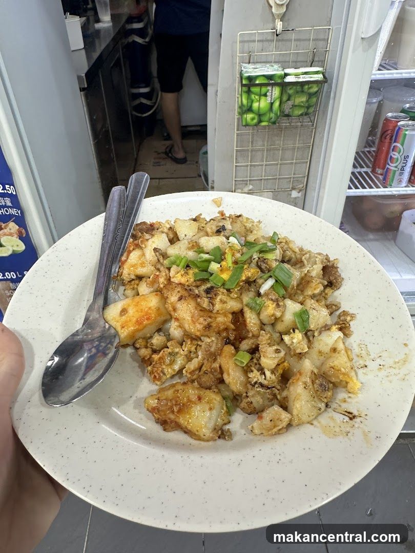 Plate of Fried Carrot Cake
