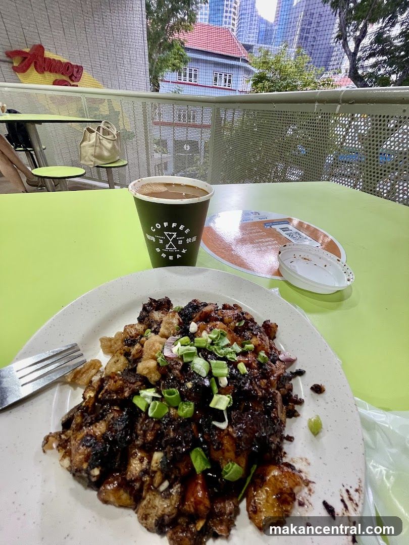 Food and Drink at an Outdoor Cafe
