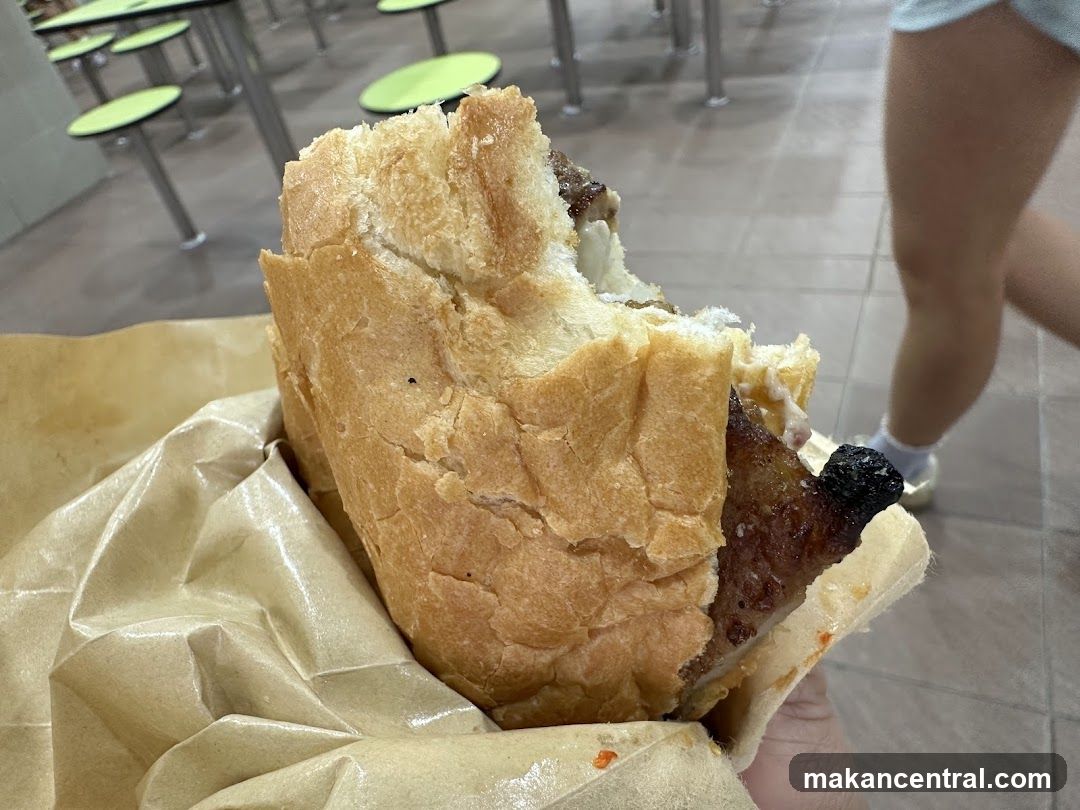 Sandwich in paper wrapper
