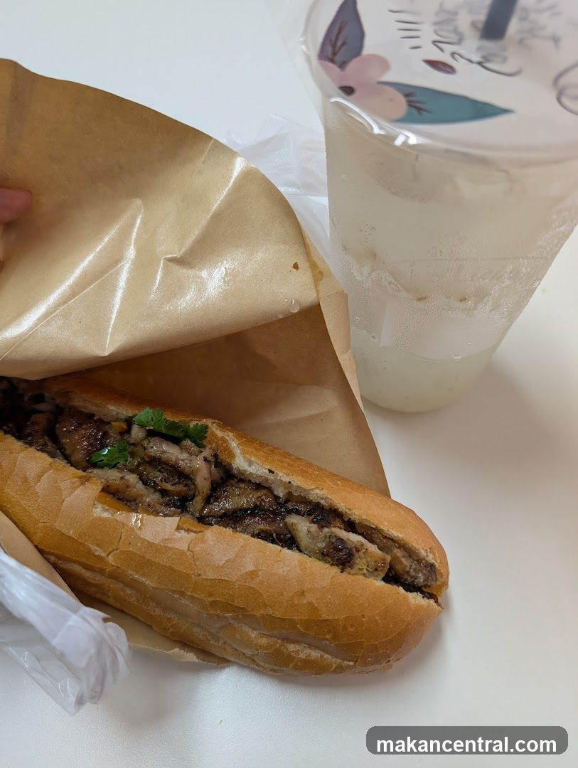 Banh Mi and Drink