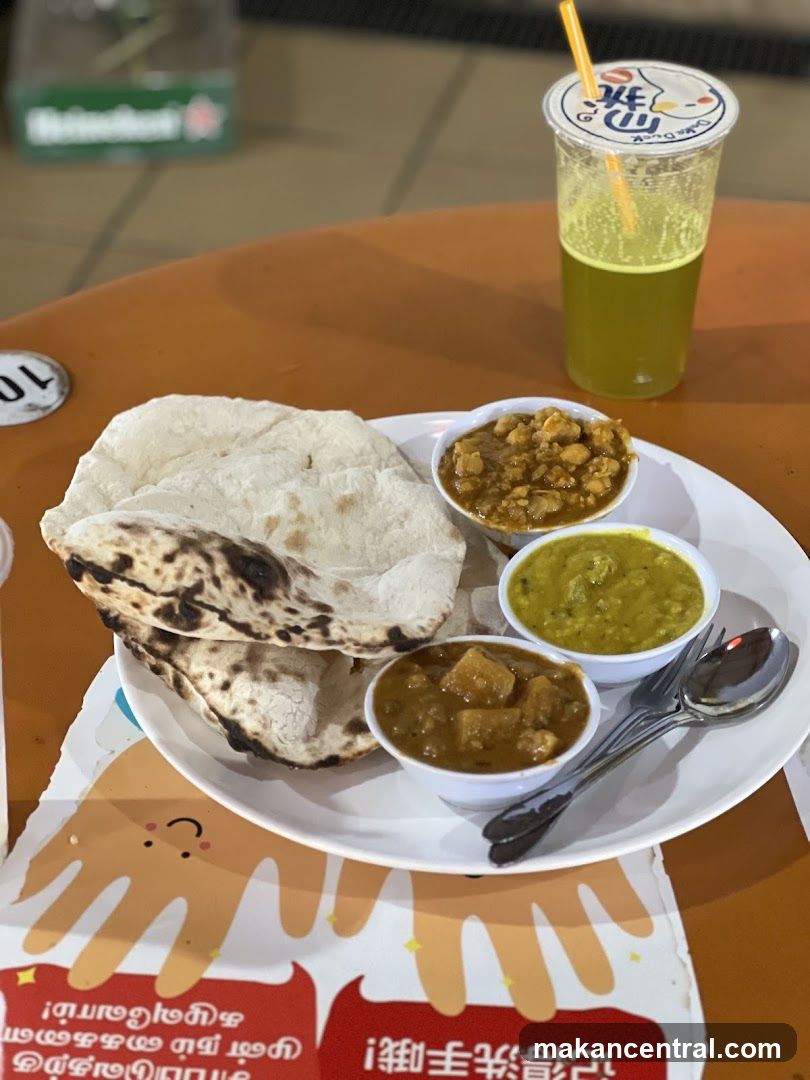 Indian Food Platter with Drink