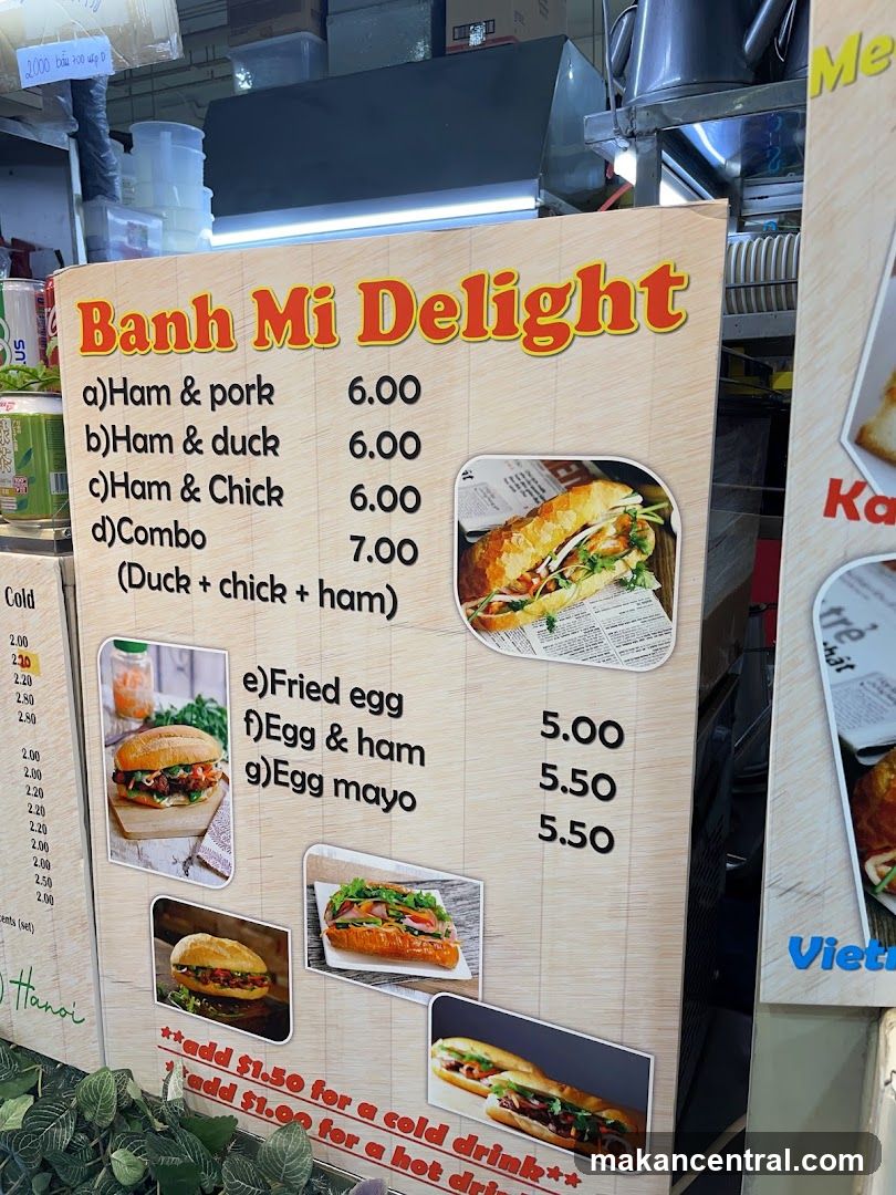Banh Mi Delight Menu