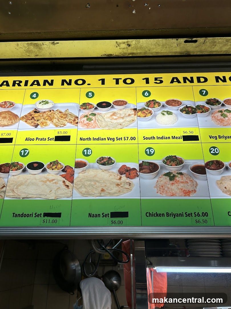 Indian Food Menu