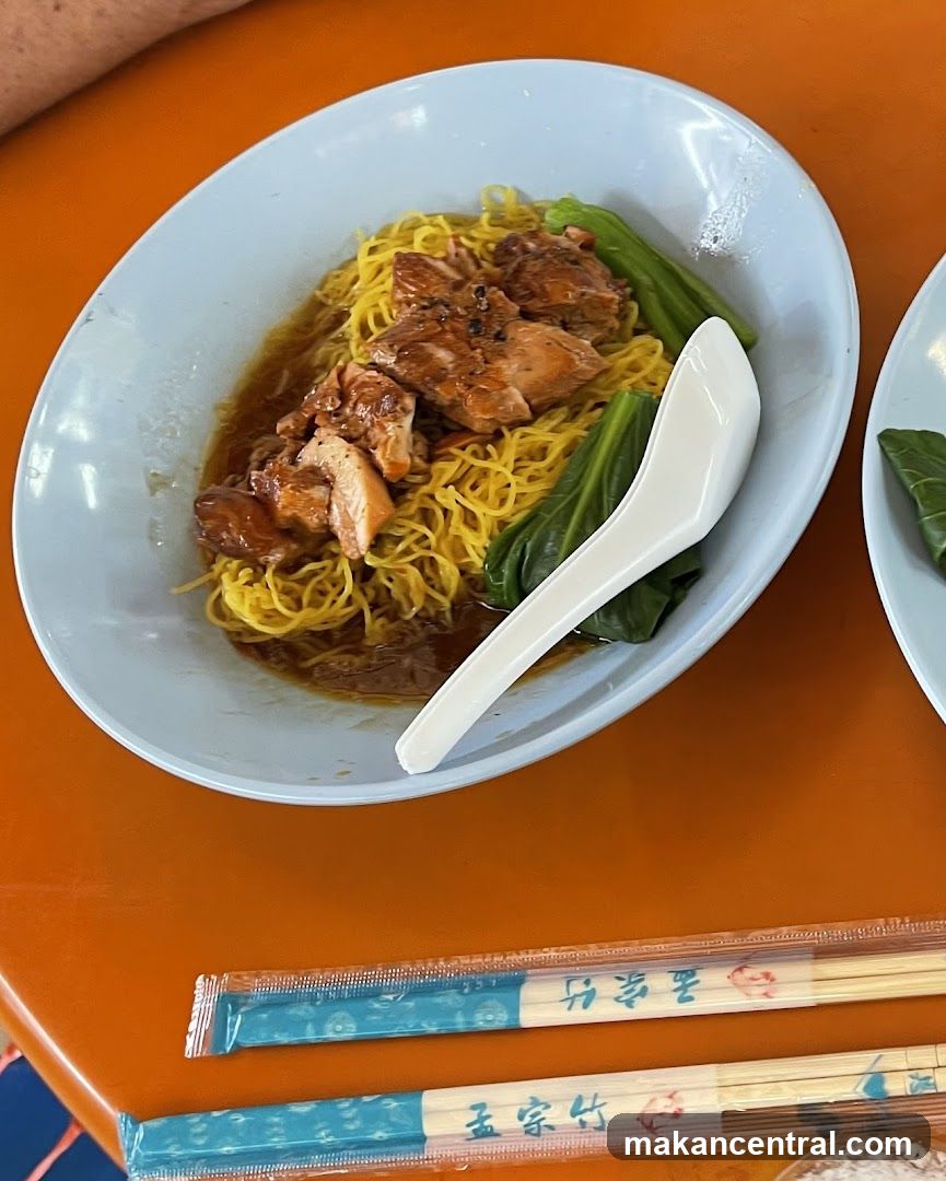 Noodles with Meat and Greens