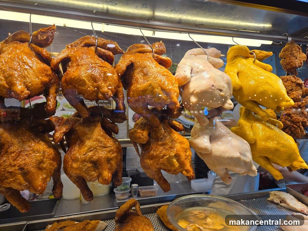 Hanging Roasted and Boiled Chickens