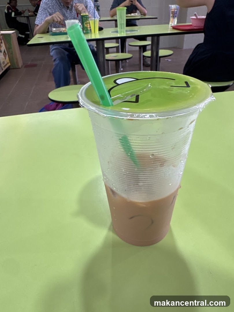 Iced Coffee with Cartoon Lid