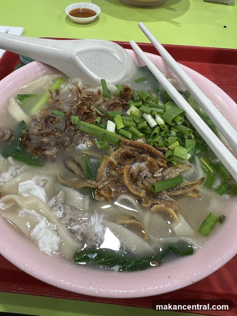Noodle Soup with Anchovies and Scallions