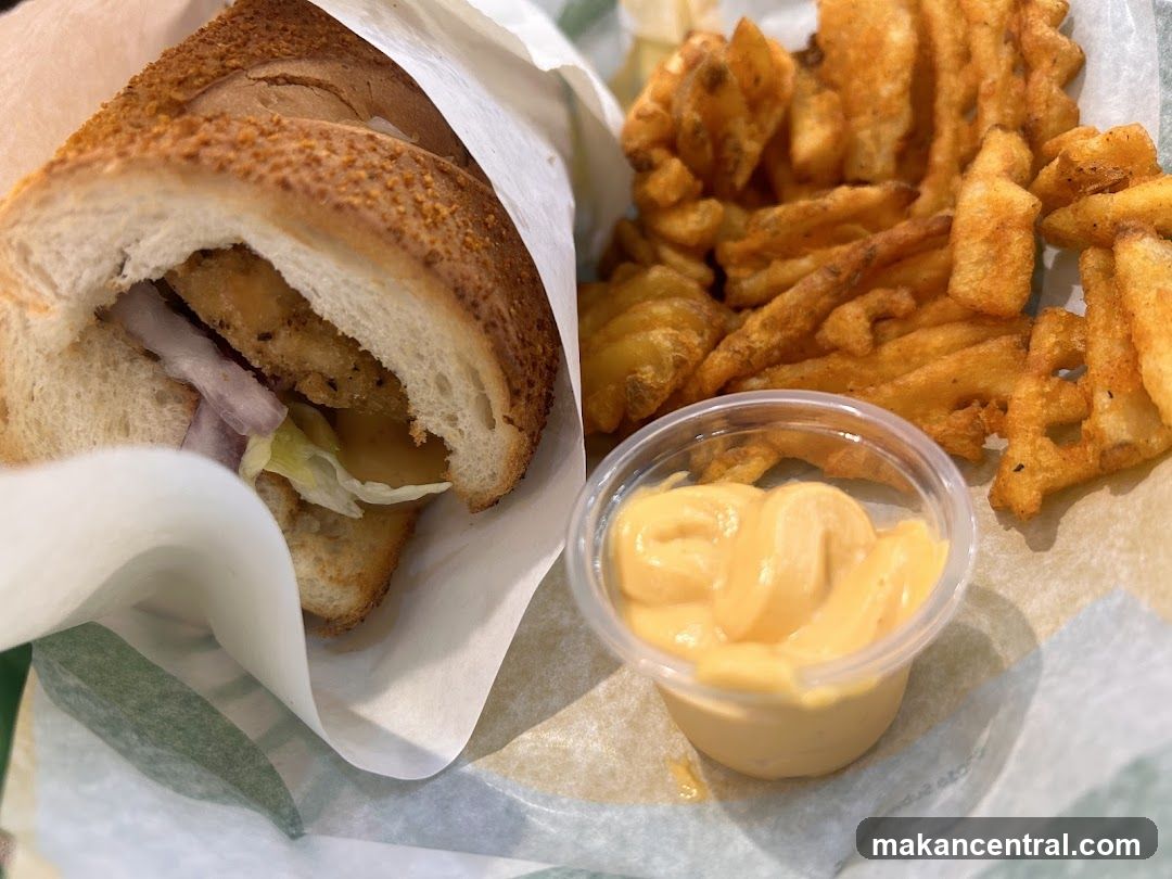 Sandwich and Fries
