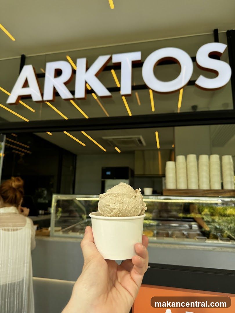 Ice Cream Cup in Front of Storefront