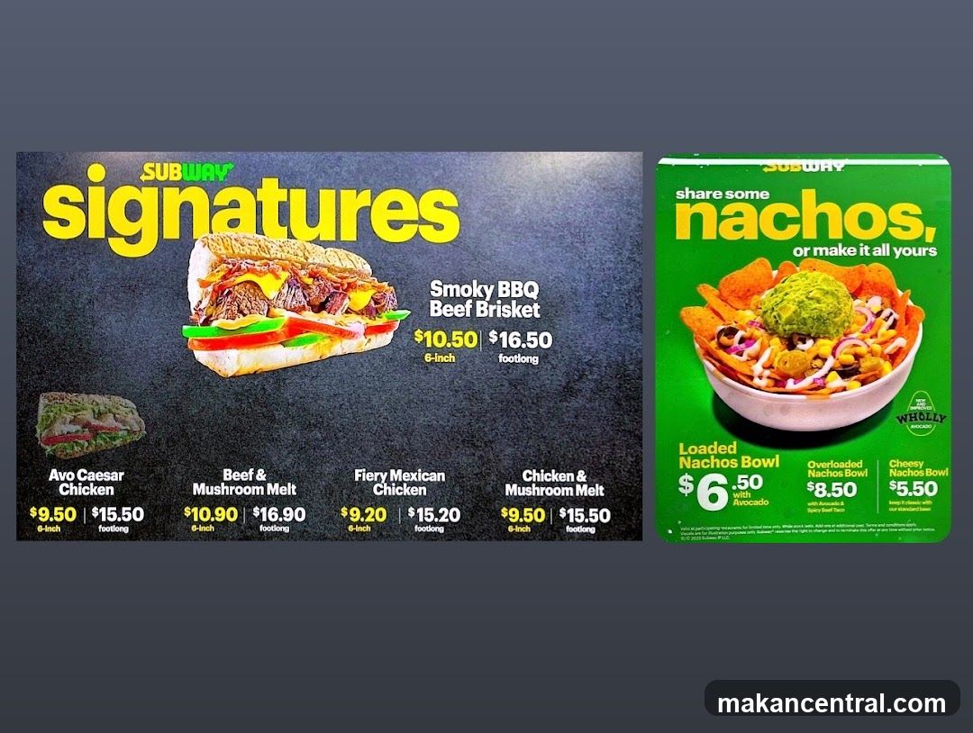 Subway Signatures and Nachos