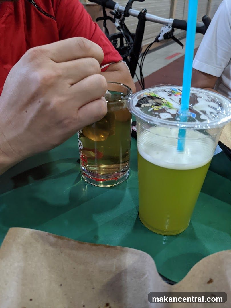 Drinks on a table