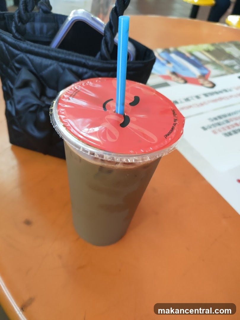 Iced Coffee with Smiley Face Lid
