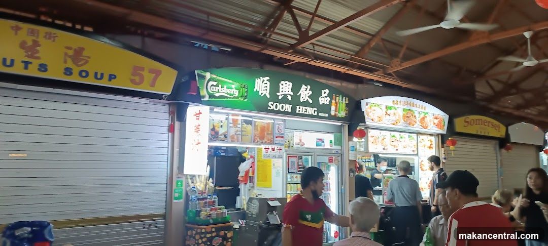 Food stalls in a market