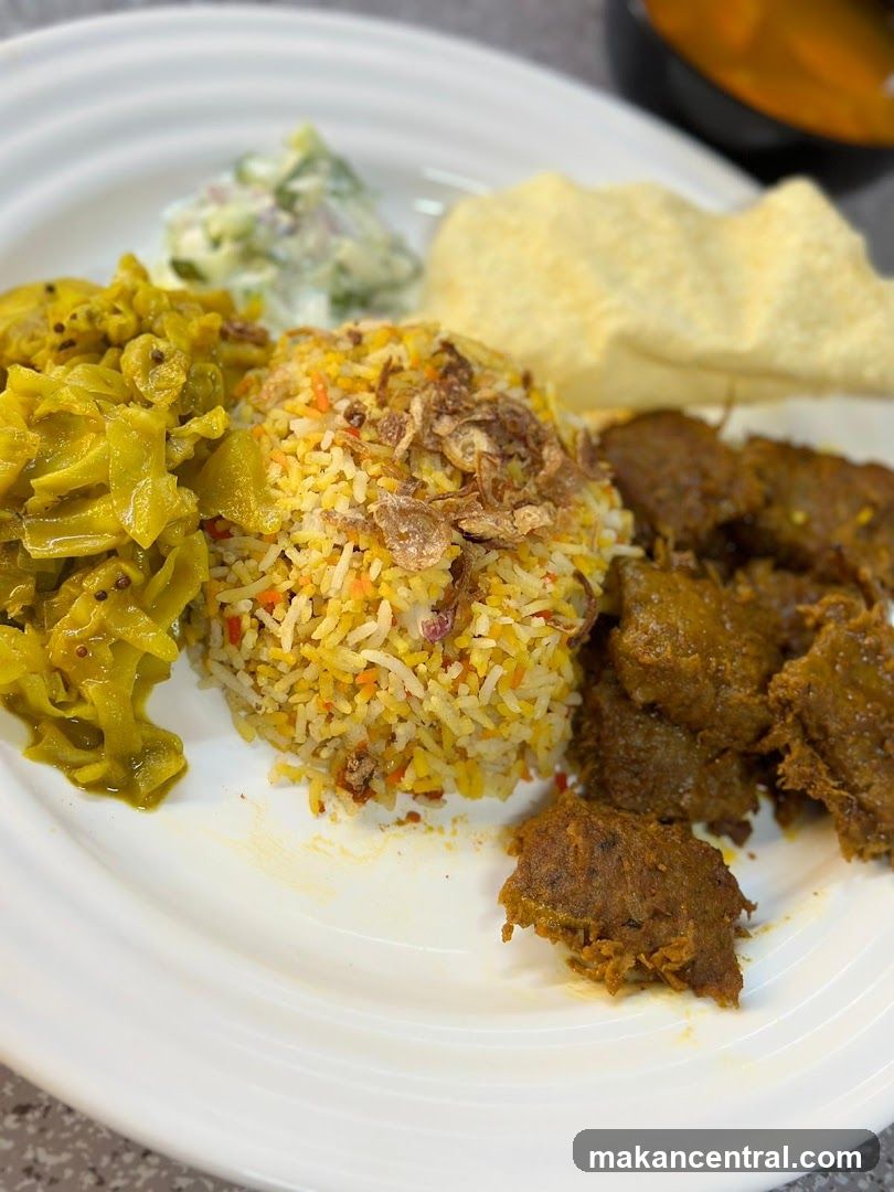Plate of Biryani with Sides