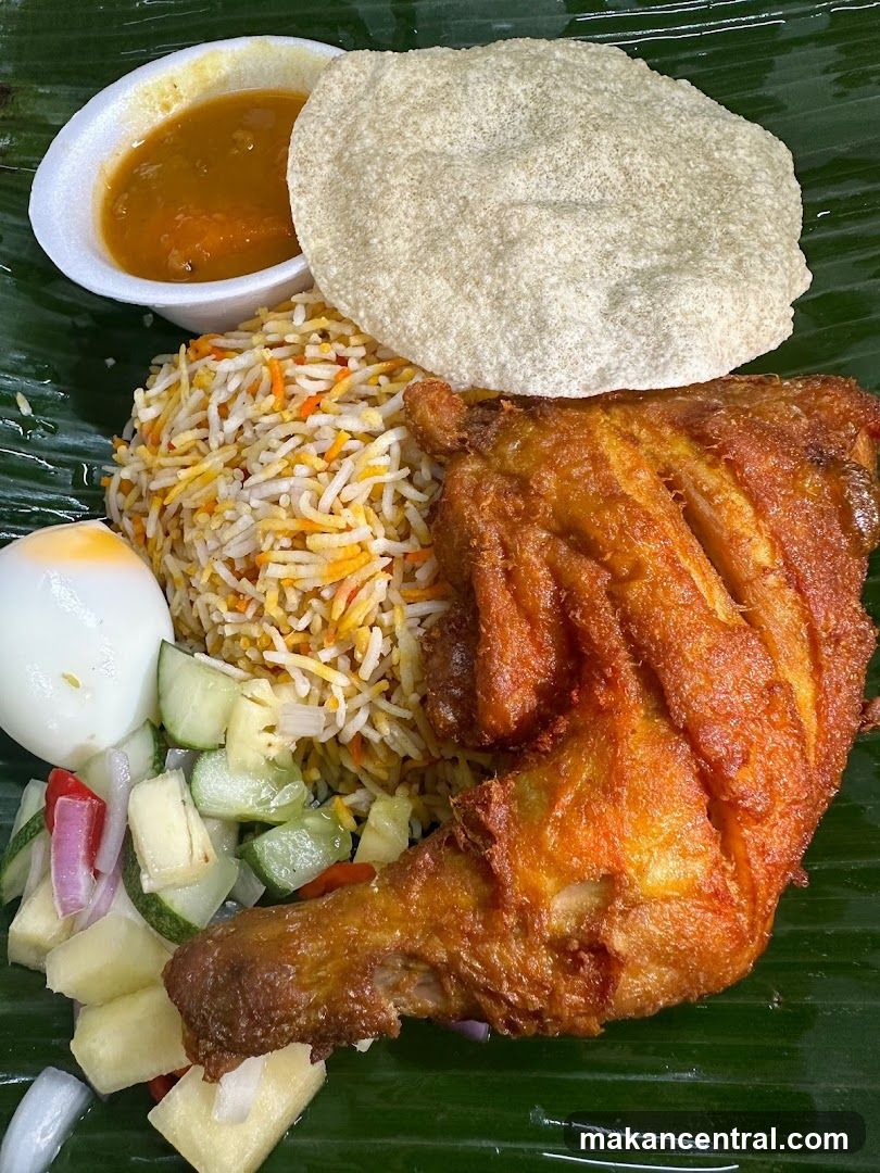 Fried Chicken Biryani Platter