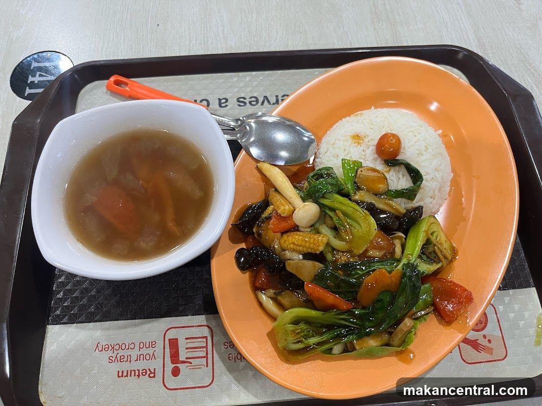 Mixed Vegetable Rice with Soup