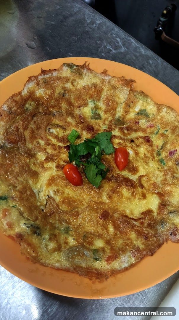 Omelette with Cherry Tomatoes and Cilantro