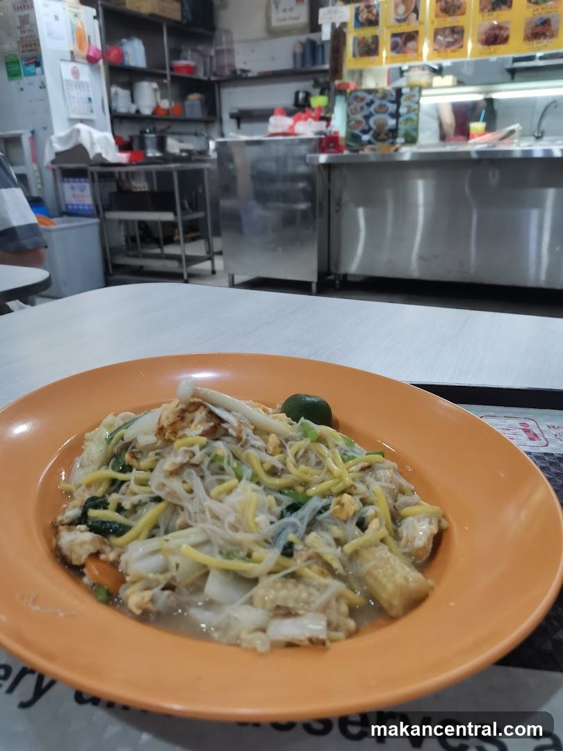 Food Stall Interior with Dish