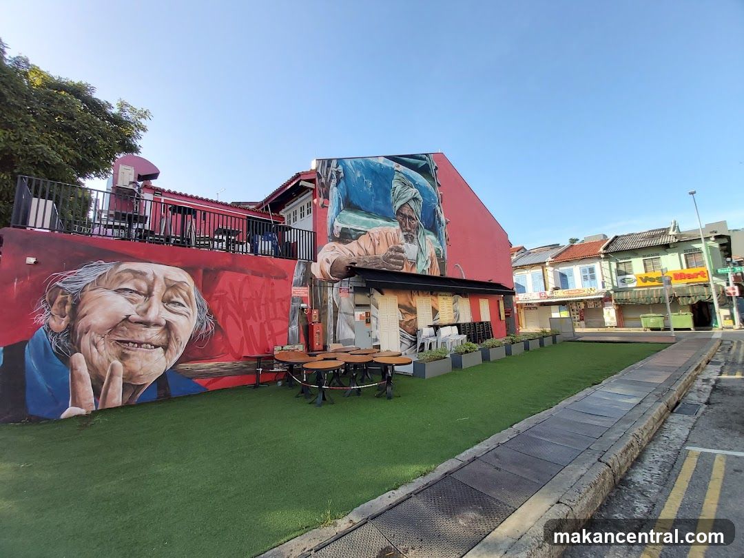 Street art mural on building exterior