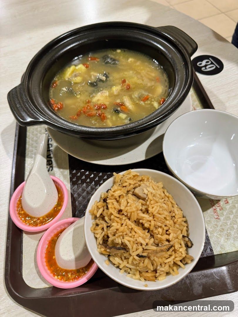 Herbal Chicken Soup with Rice
