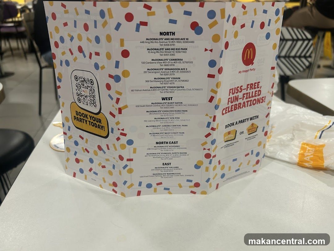 McDonald's Party Flyer