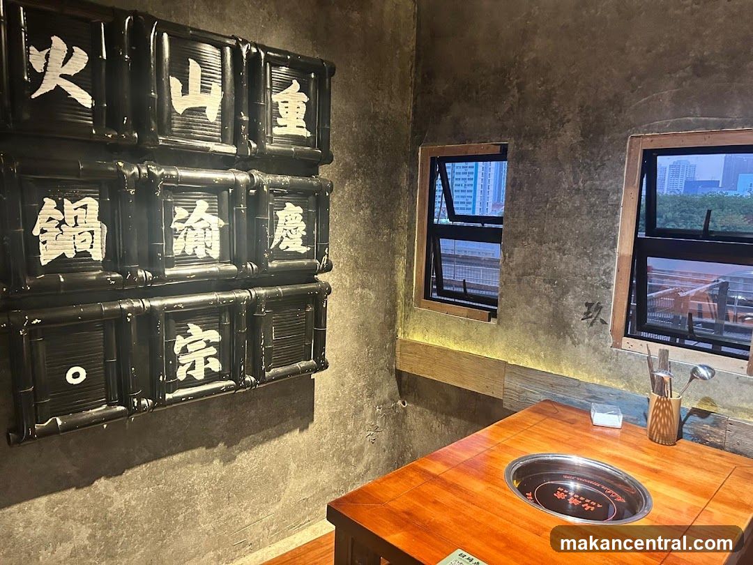 Restaurant Interior with Hot Pot Table