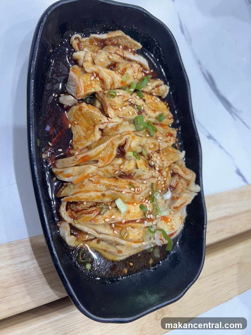 Spicy Sliced Pork Belly