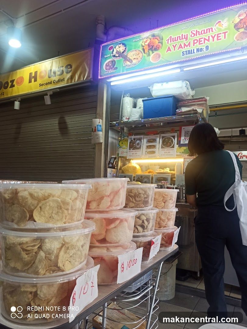 Food Stall with Snacks and Menu