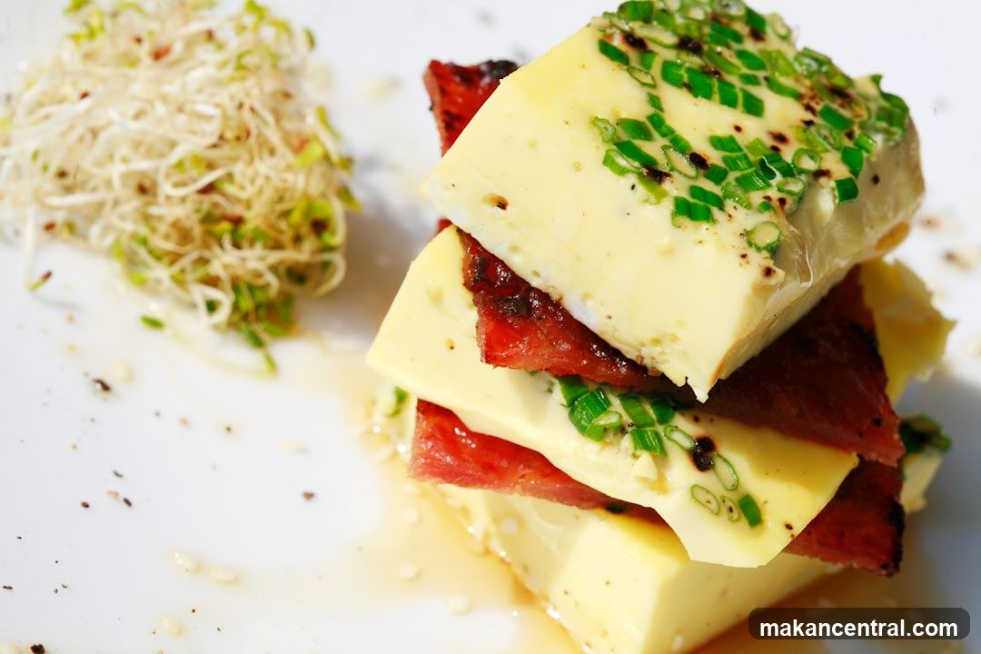 Steamed Egg and Meat Stack