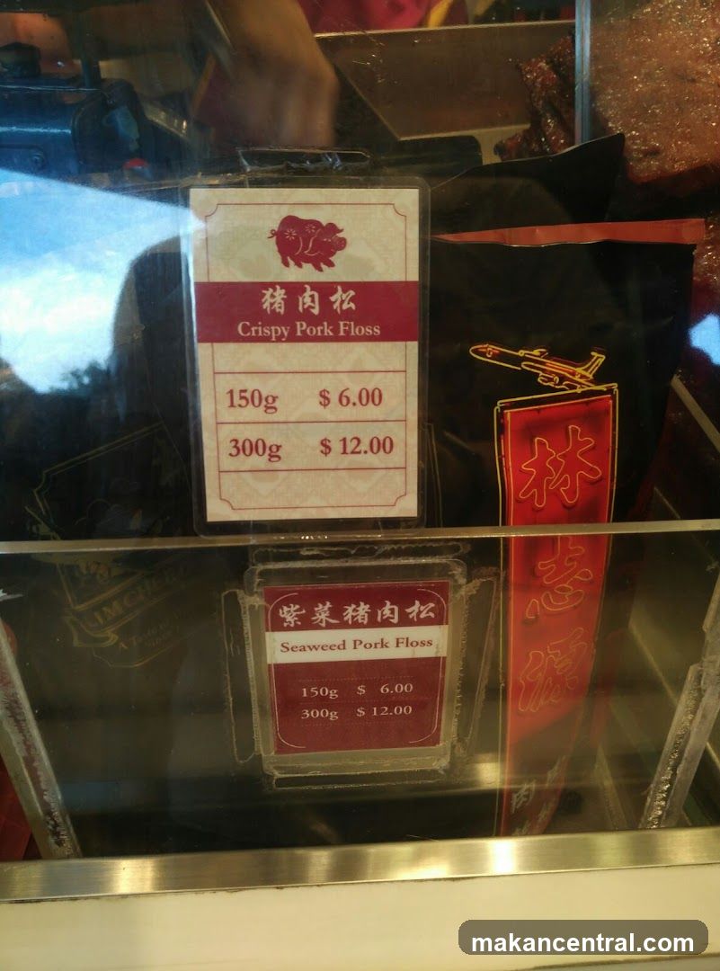 Pork Floss Menu