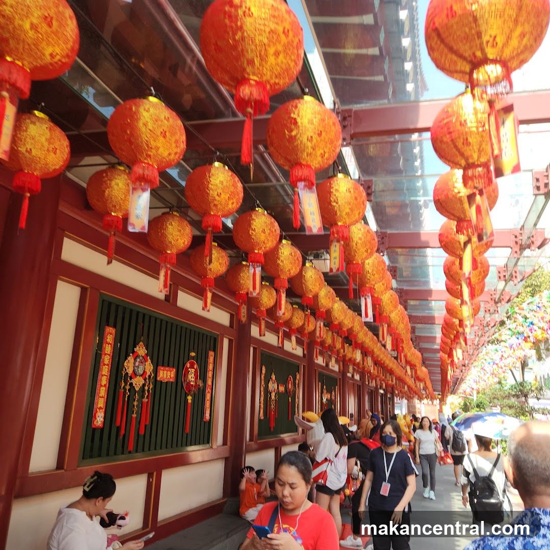 Lantern-lined walkway