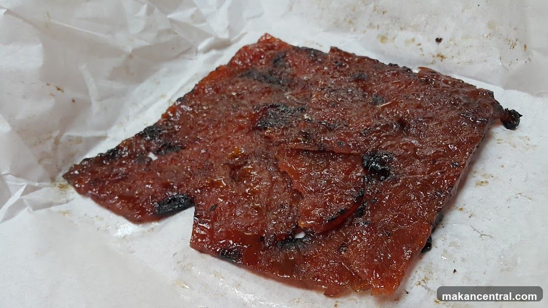 Close-up of Bak Kwa