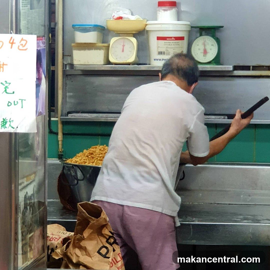 Baker preparing food