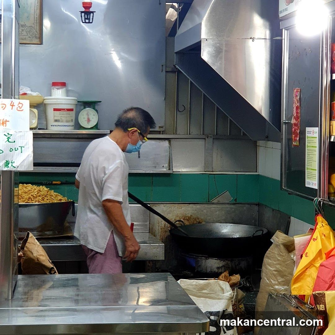 Cook preparing food