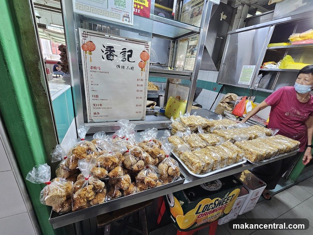 Snack Stall with Honey Crackers and Other Treats