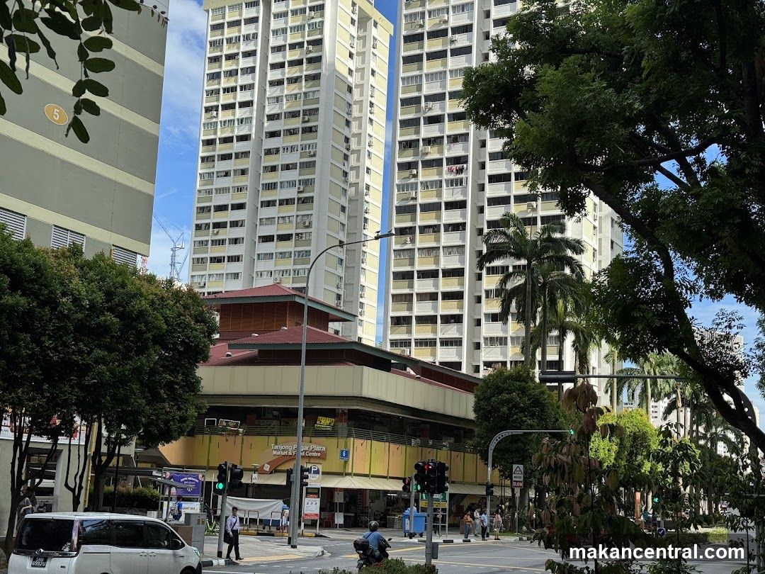 Street View with Tall Buildings and Trees