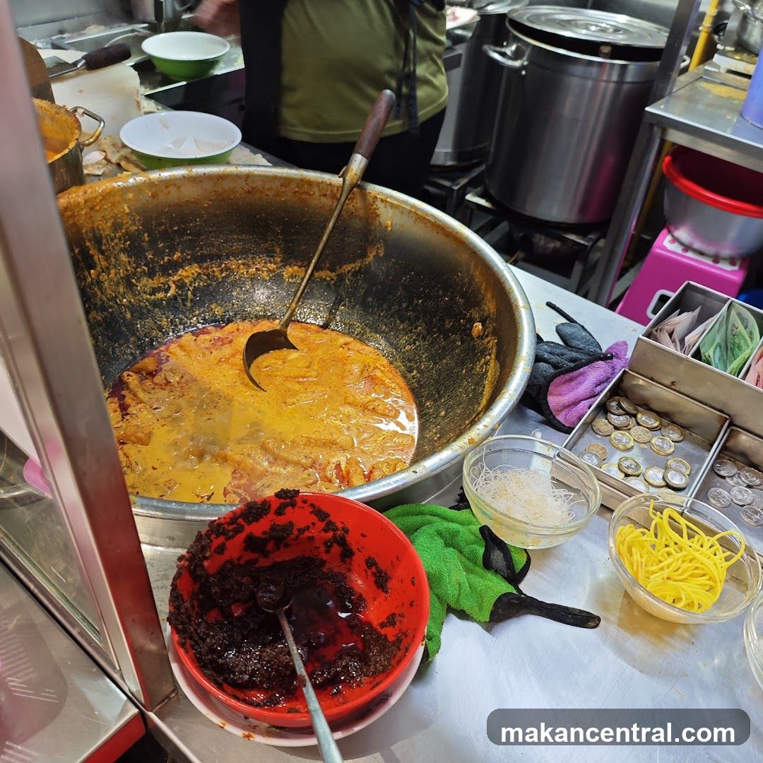 Curry and Noodles Preparation
