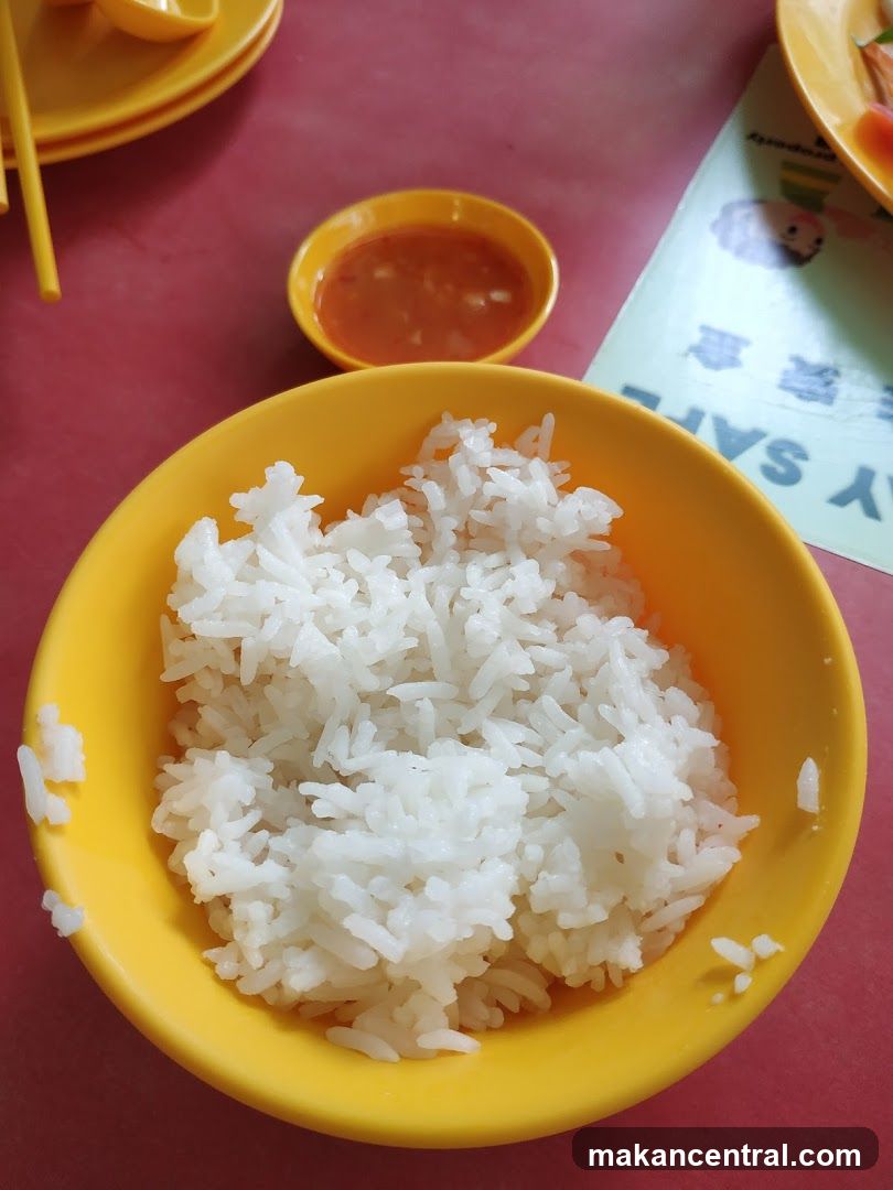 Steamed Rice with Chili Sauce