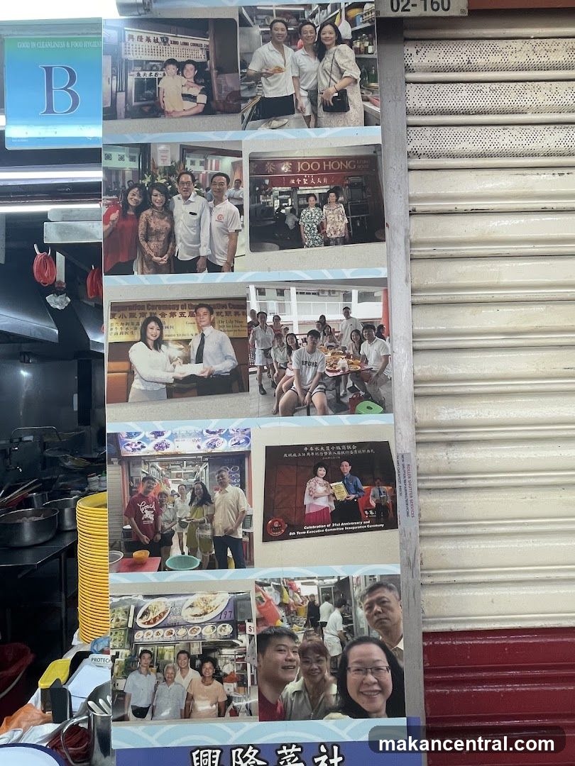 Collage of Photos at a Food Stall