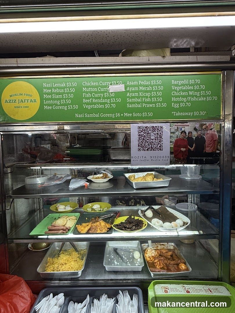 Aziz Jaffar Muslim Food Menu