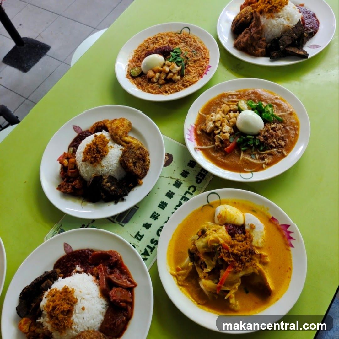 Plates of Food on a Table