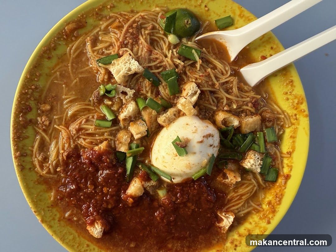 Noodle Dish with Egg and Chili