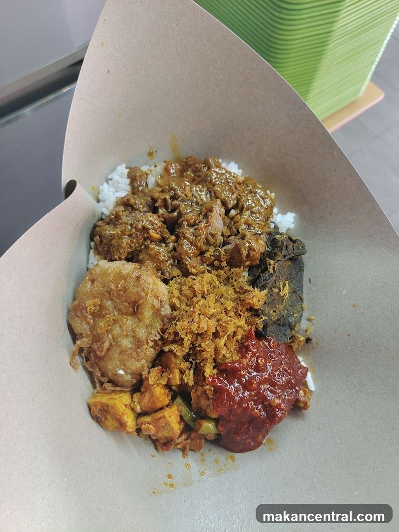 Rice dish with various toppings